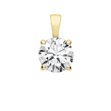 18ct Yellow Gold 3.00ctw Lab Grown Diamond Pendant Igi Certified