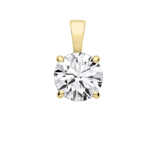 18ct Yellow Gold 3.00ctw Lab Grown Diamond Pendant Igi Certified