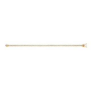 18ct Yellow Gold 4.00ct Diamond Tennis Bracelet