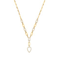 18ct Yellow Gold Pear Shaped Drop Necklace 1.30ctw