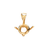 18ct Yellow Gold Pendant Mount 0.40-0.50ct
