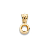18ct Yellow Gold Pendant Mount Rubover 0.20-0.25ct