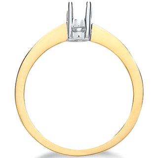 18ct Yellow Gold Ring Mount 0.20-0.25ct