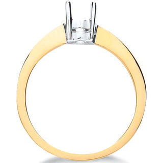 18ct Yellow Gold Ring Mount 0.40-0.50ct