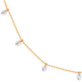 18ct Yg 0.50ctw Diamond Set (18in/45cm) Chain