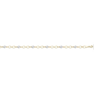 9K Yellow Gold Cubic Zirconia Set Neclace