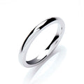 2.5mm Court Shape Wedding Band 18ct Rose