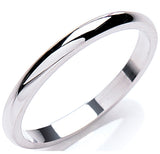 2.5mm Premium D-shape Platinum