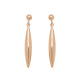 9K Rose Gold Drop Earrings