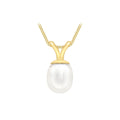 9K Yellow Gold Freshwater Pearl Pendant