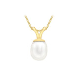 9K Yellow Gold Freshwater Pearl Pendant