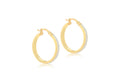 9ct Yellow Gold Stardust Hoops