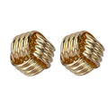 9ct Yellow Gold Knot Stud Earrings
