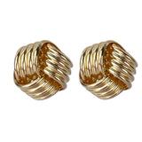 9ct Yellow Gold Knot Stud Earrings