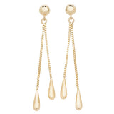 9ct Yellow Gold Drop Earrings