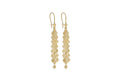 9K Yellow Gold Diamond Cut Geometric Drop Earrings