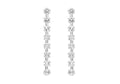 9K White Gold Cubic Zirconia set Drop Earrings