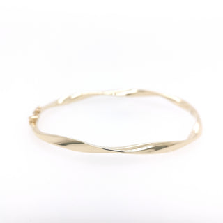 9ct Yellow Gold Twist Bangle