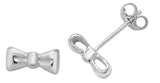 Sterling Silver Bow Stud Earrings