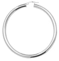 Sterling Silver Plain Hoop Earrings