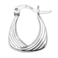Sterling Silver Creole Hoop Earrings