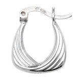 Sterling Silver Creole Hoop Earrings