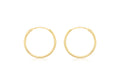 9ct Yellow Gold Sleeper Hoop Earrings