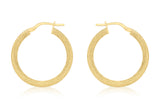 9ct Tube Hoop Earrings