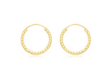 9ct Yellow Gold Mini Hoop Earrings