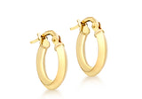 9ct Yellow Gold Mini Hoop Earrings