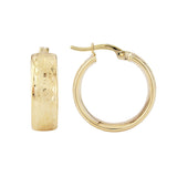 9ct Yellow Gold Hoop Earrings