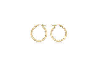9ct Yellow Gold Creole Earrings