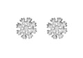 Sterling Silver Snowflake Studs