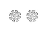 Sterling Silver Snowflake Studs