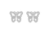 Sterling Silver Butterfly Studs