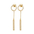 9ct Yellow Gold Drop Earrings