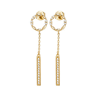 9ct Yellow Gold Drop Earrings