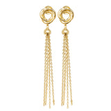 9ct Yellow Gold Stud Drop Earrings