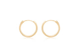 9ct Yellow Gold Sleeper Hoop Earrings