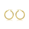 9K Yellow Gold Creole Hoop Earrings