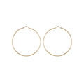 9K Yellow Gold 80mm Diamond Cut Hoop Earrings