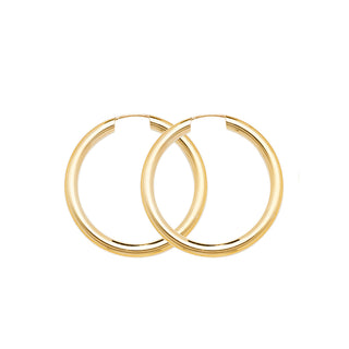 9K Yellow Gold 25mm Sleepers