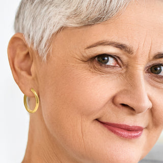 9K Yellow Gold 25mm Sleepers