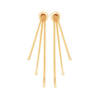 9K Yellow Gold Drop Earrings