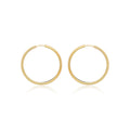 9K Yellow Gold 40mm Hoop Earrings