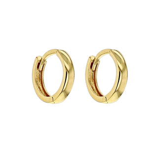 9K Yellow Gold Huggy Hoop Creole Earrings