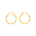 9K Yellow Gold 20mm Creole Hoop Earrings