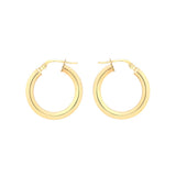 9K Yellow Gold 20mm Creole Hoop Earrings