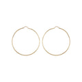 9K Yellow Gold 30mm Diamond Cut Hoop Earrings