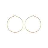 9K Yellow Gold 30mm Diamond Cut Hoop Earrings